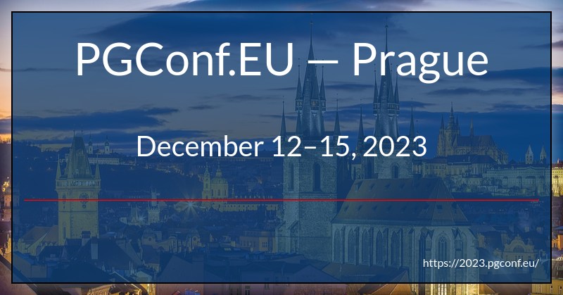 Magnus Hagander：PGConf.EU 2023 - 注册现已开放